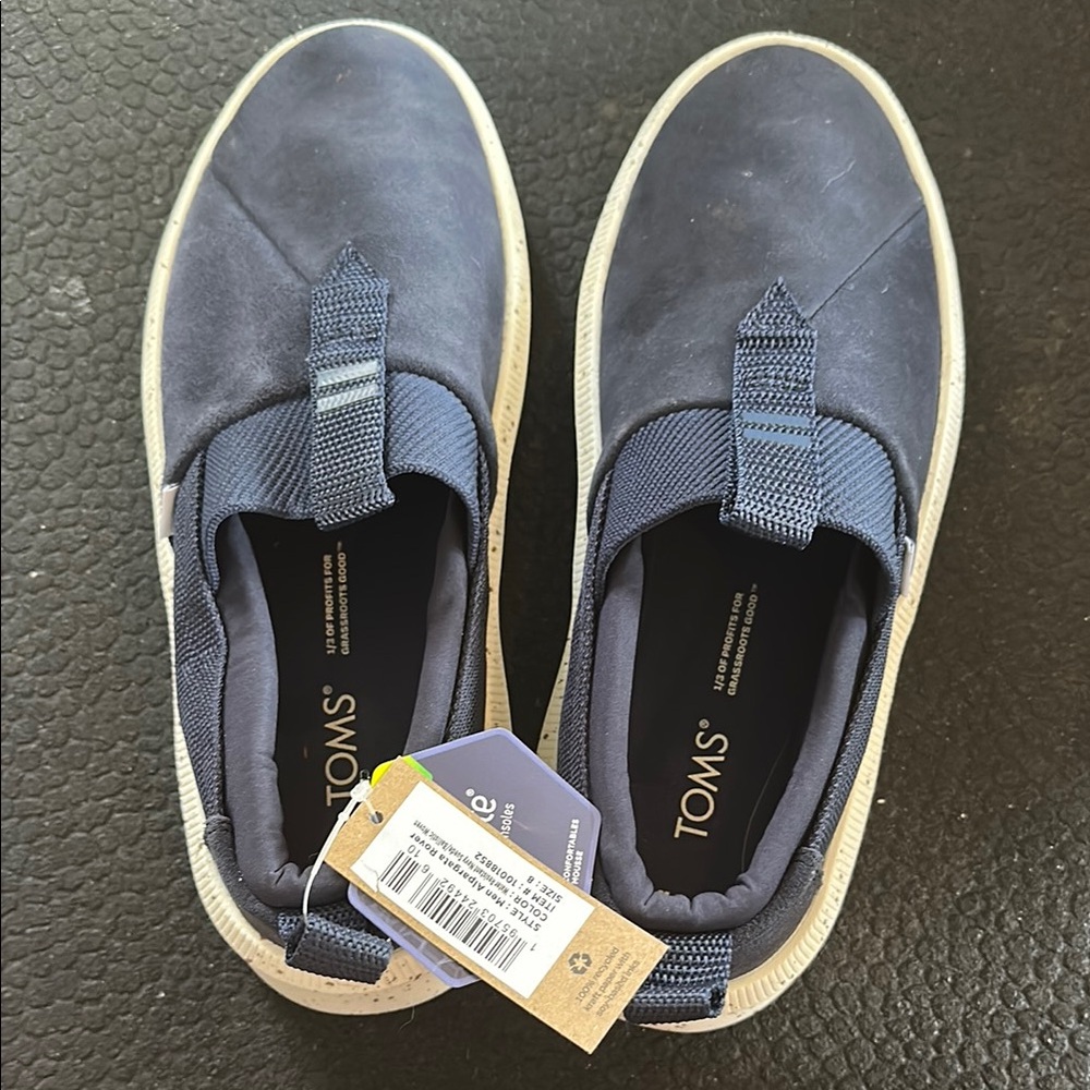 TOMS Men's Navy Slip-On Shoes